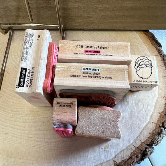 Rubber Stamp Christmas Mixed Lot - Picture 5 of 6